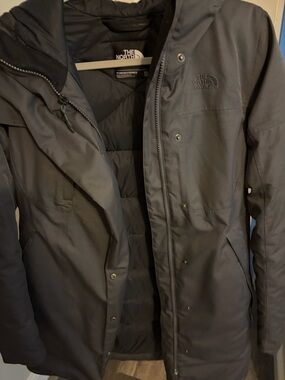 The North Face puffer parka coat